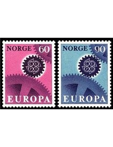 NORVEGIA 1967 Europa 2v MNH**