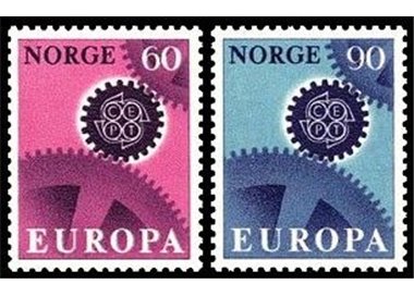 NORWAY 1967 Europe 2v MNH**