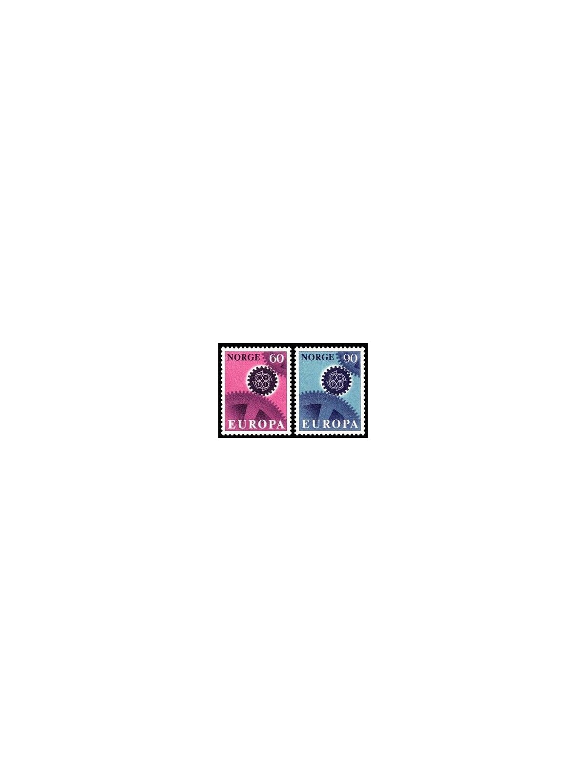 NORVEGIA 1967 Europa 2v MNH**