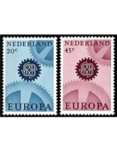 NETHERLANDS 1967 Europe 2v MNH**