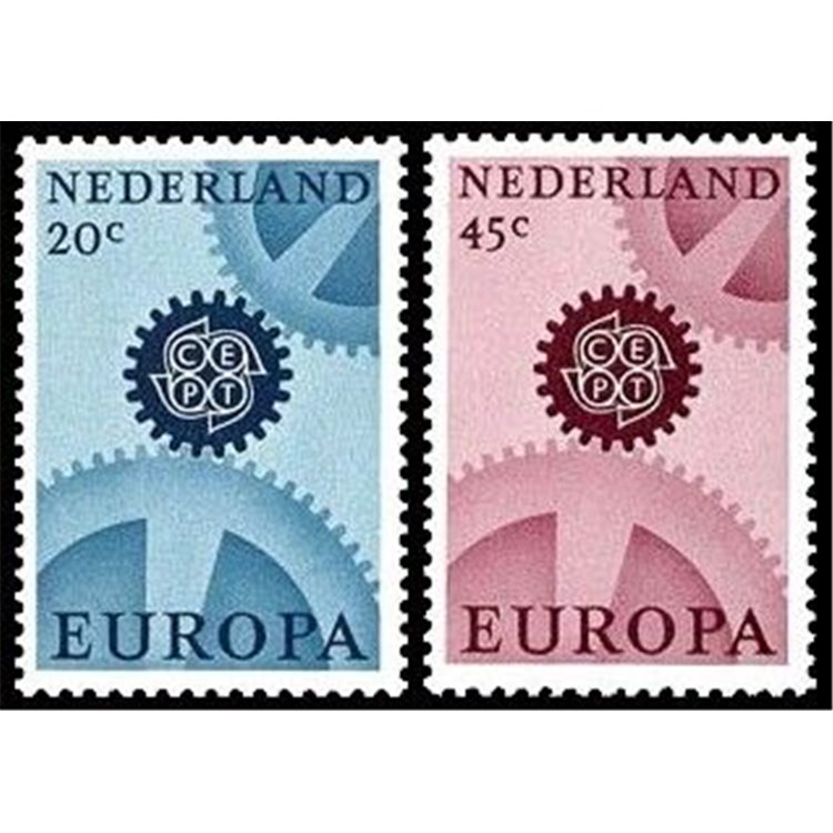 NETHERLANDS 1967 Europe 2v MNH**