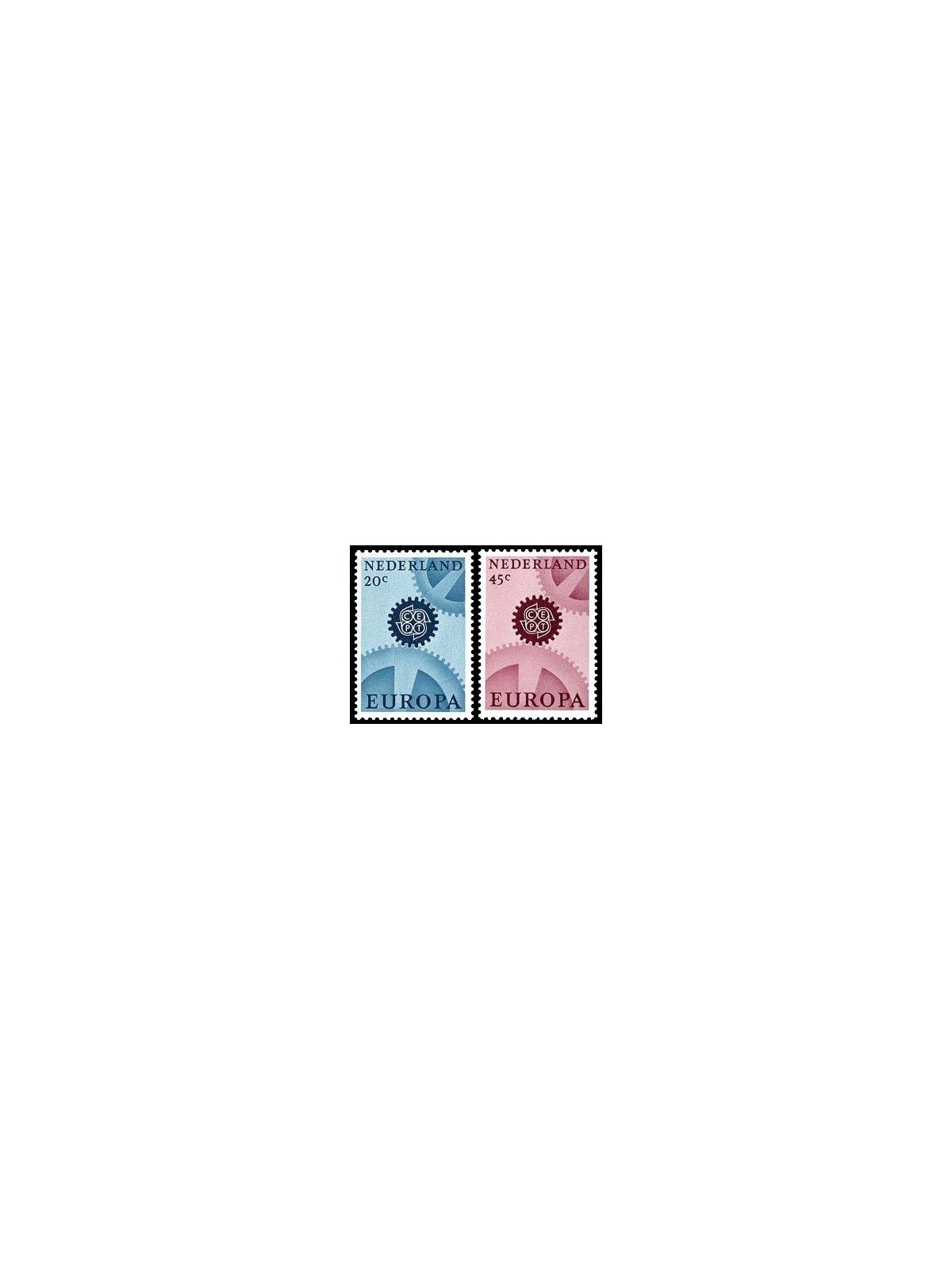 OLANDA 1967 Europa 2v MNH**