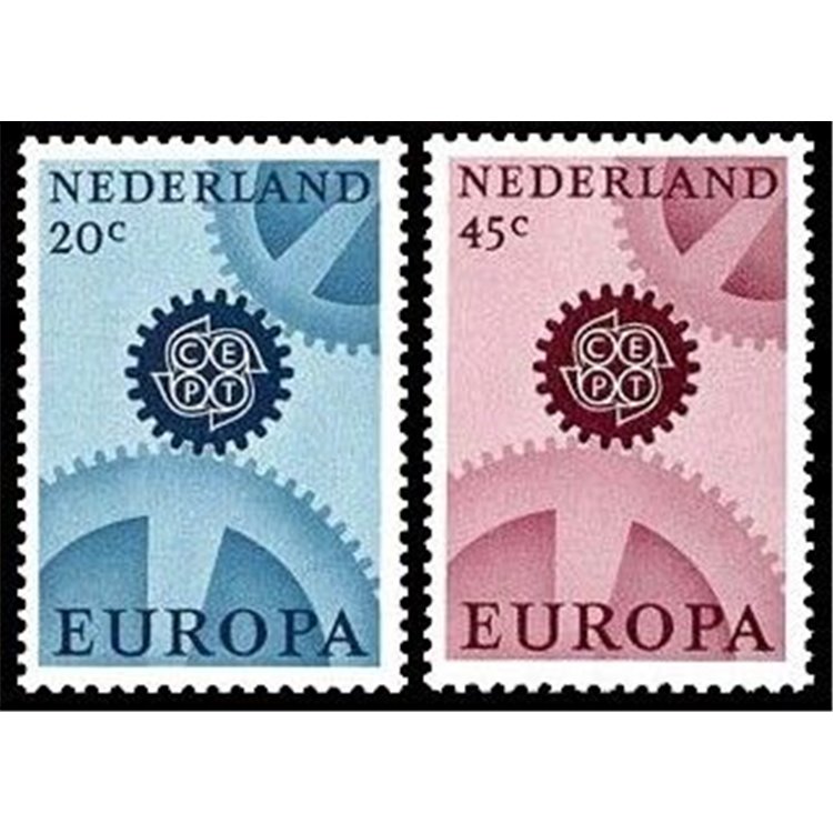 HOLLAND 1967 Europe (phosphorus) 2v MNH**