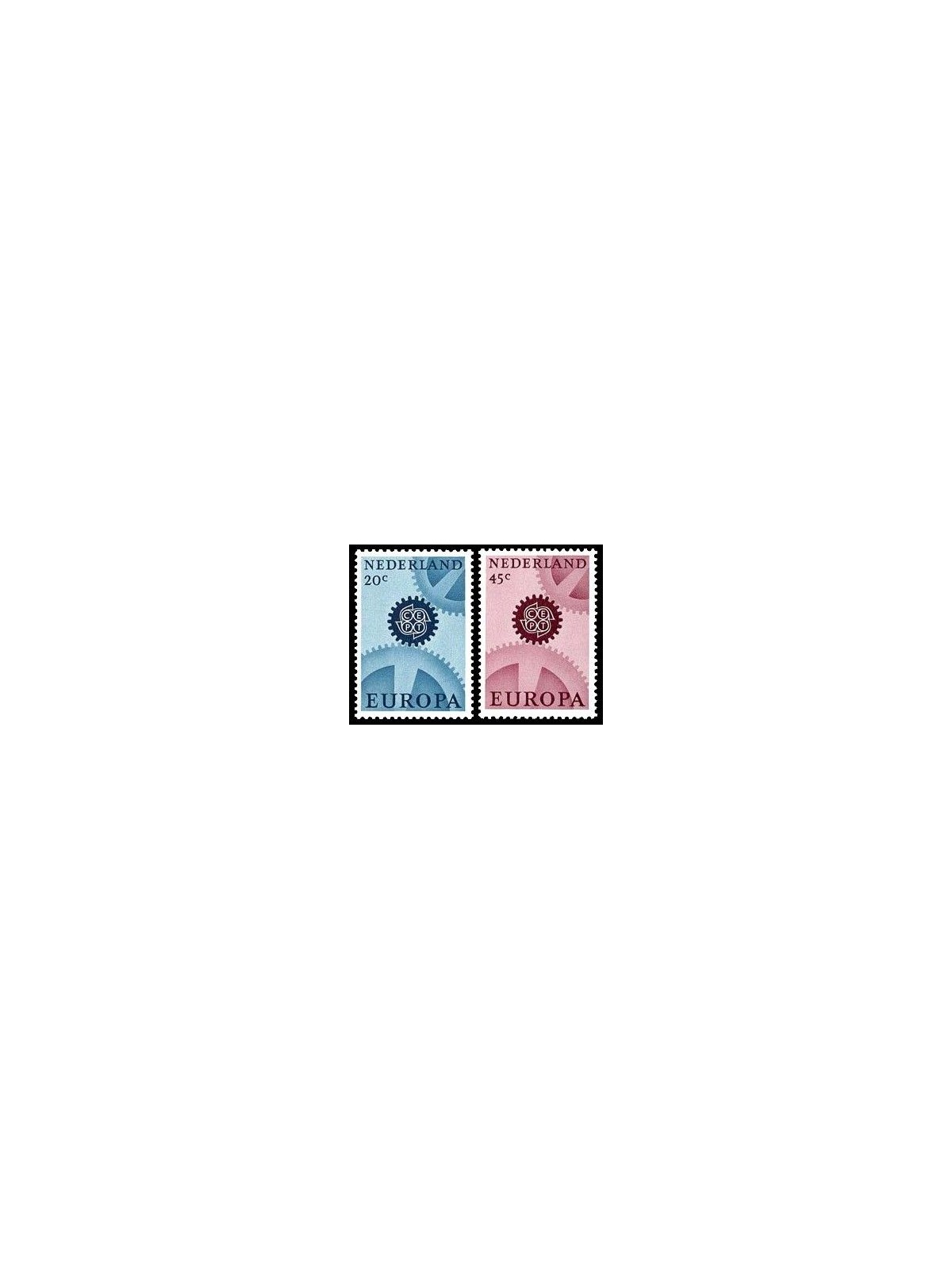 OLANDA 1967 Europa (fosforo) 2v MNH**