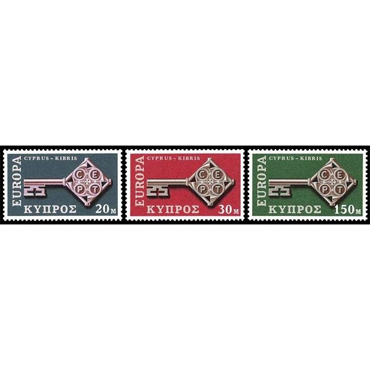 CYPRUS 1968 Europe 3v MNH**