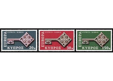 CYPRUS 1968 Europe 3v MNH**
