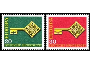GERMANY BRD 1968 Europe 2v MNH**