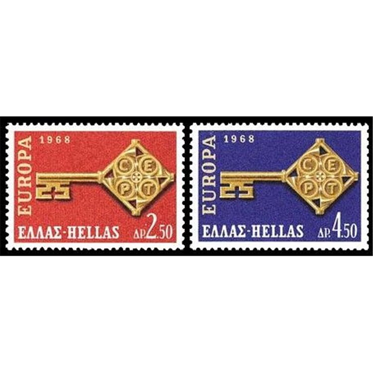 GRECIA 1968 Europa 2v MNH**