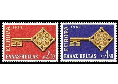 GRECIA 1968 Europa 2v MNH**