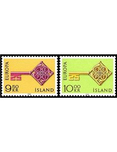 ISLANDA 1968 Europa 2v MNH**
