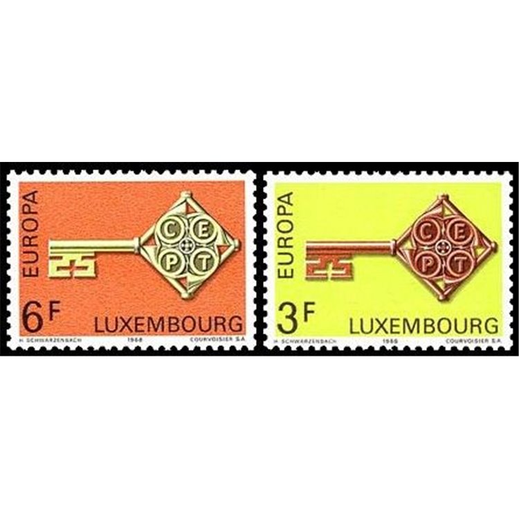 LUXEMBOURG 1968 Europe 2v MNH**