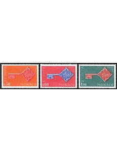 MONACO 1968 Europa 3v MNH**