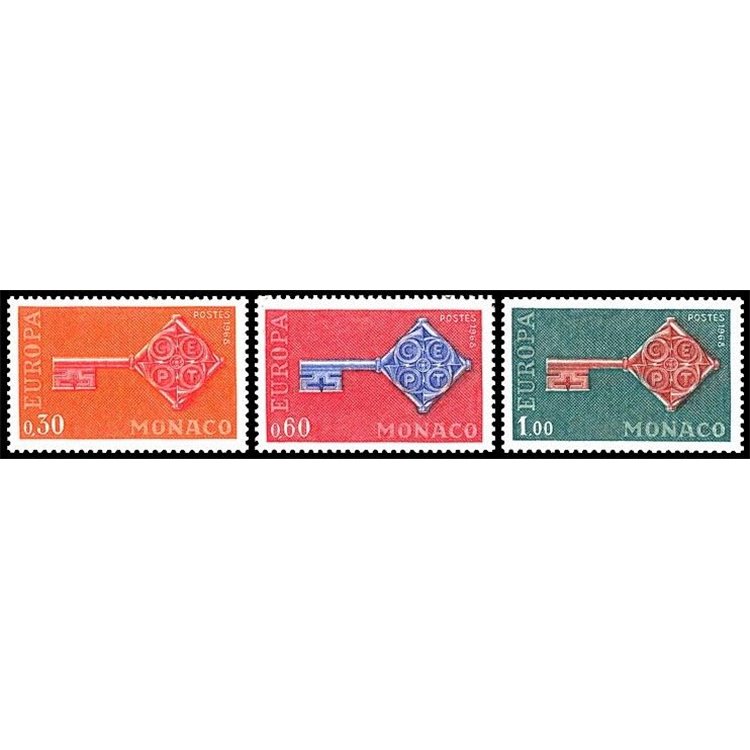 MONACO 1968 Europe 3v MNH**