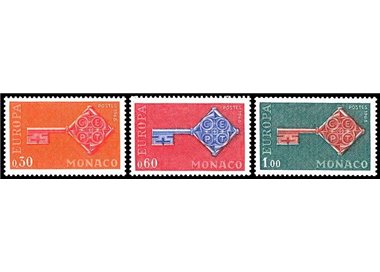 MONACO 1968 Europa 3v MNH**