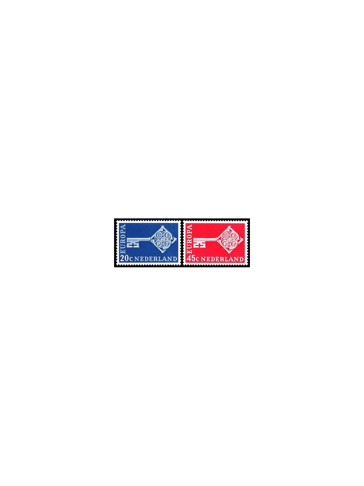 NETHERLANDS 1968 Europe 2v MNH**