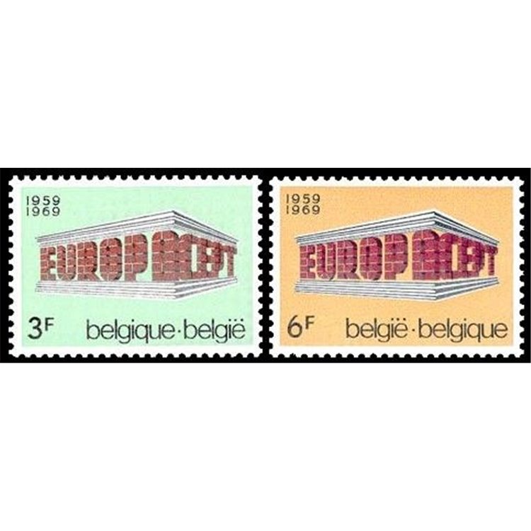 BELGIUM 1969 Europe 2v MNH**