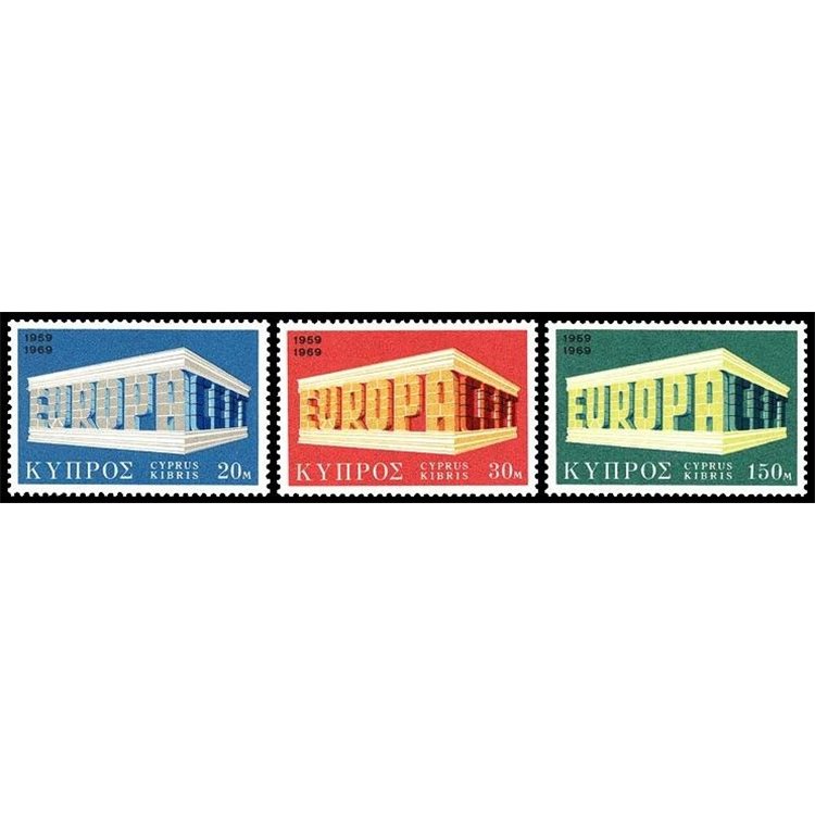 CYPRUS 1969 Europe 3v MNH**