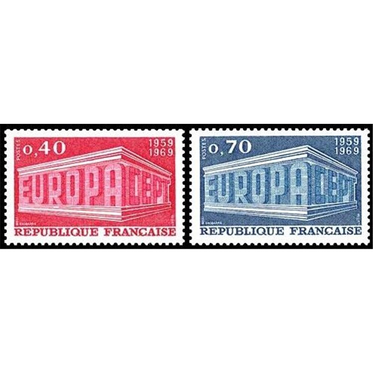 FRANCE 1969 Europe 2v MNH**