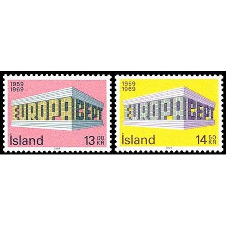 ICELAND 1969 Europe 2v MNH**