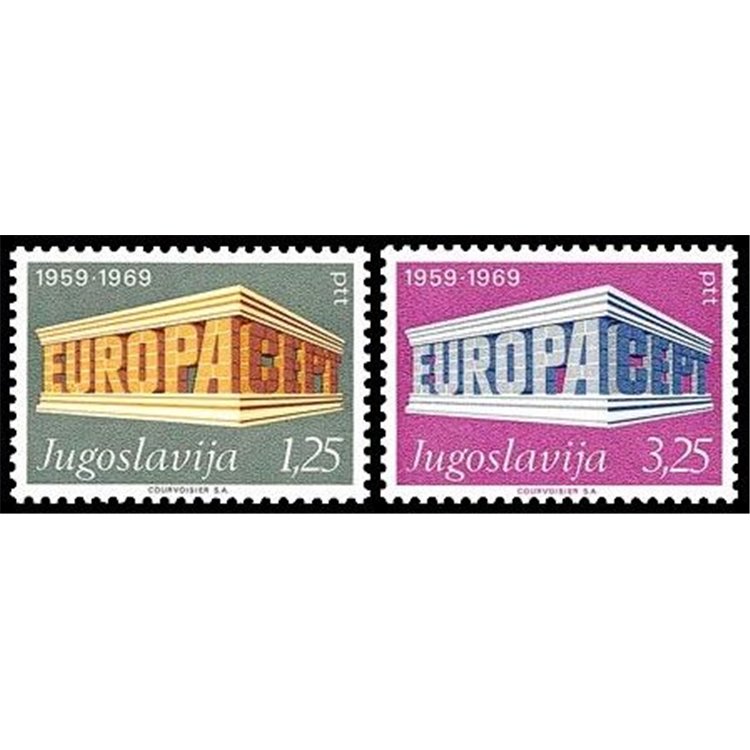 YUGOSLAVIA 1969 Europe 2v MNH**