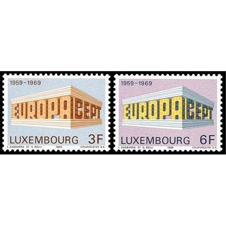 LUSSEMBURGO 1969 Europa 2v MNH**