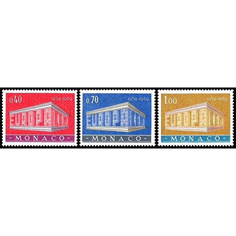 MONACO 1969 Europe 3v MNH**