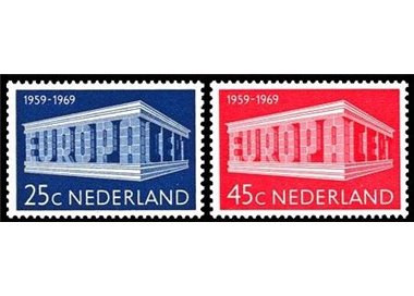 NETHERLANDS 1969 Europe 2v MNH**