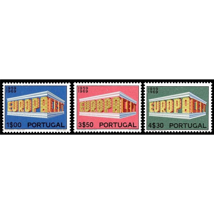PORTUGAL 1969 Europe 3v MNH**
