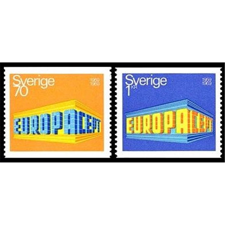 SWEDEN 1969 Europe 2v MNH**