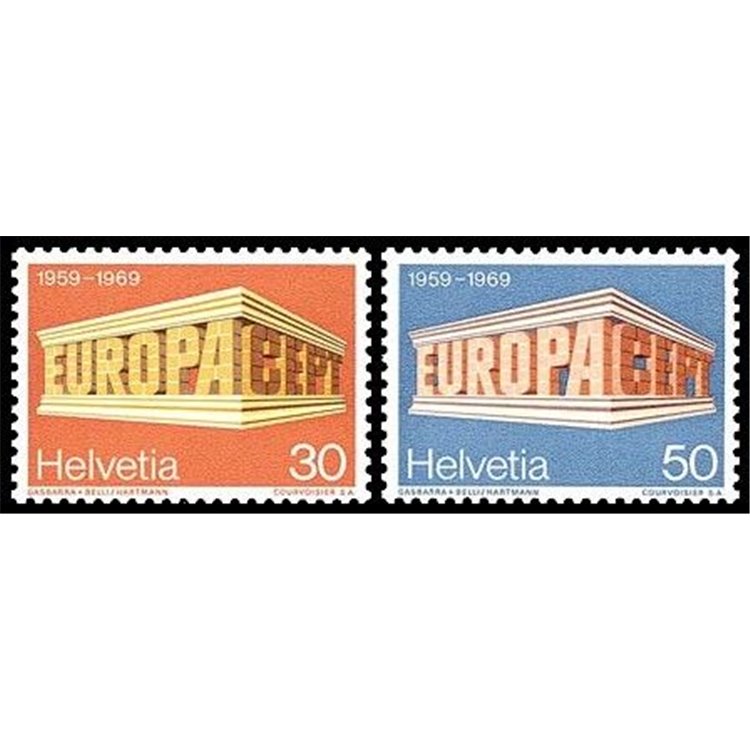 SVIZZERA 1969 Europa 2v MNH**