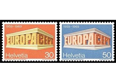 SWITZERLAND 1969 Europe 2v MNH**
