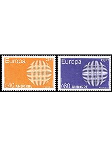FRENCH ANDORRA 1970 Europe 2v MNH**
