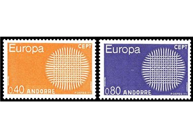 FRENCH ANDORRA 1970 Europe 2v MNH**