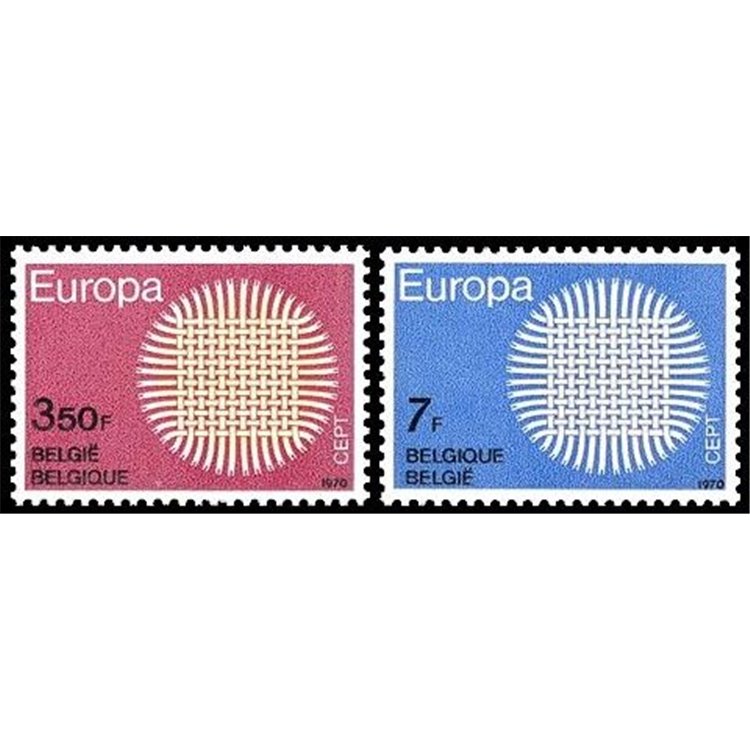 BELGIUM 1970 Europe 2v MNH**