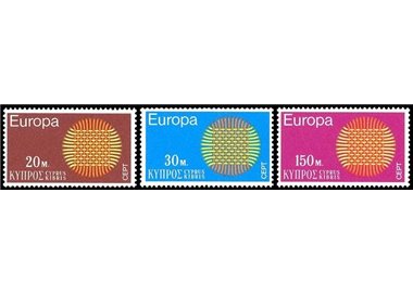 CYPRUS 1970 Europe 3v MNH**