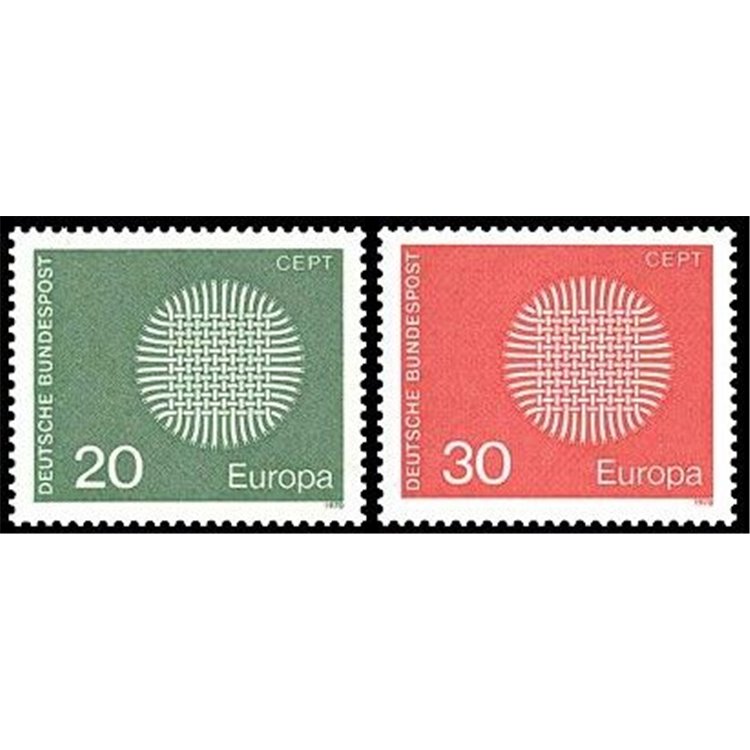 GERMANIA BRD 1970 Europa 2v MNH**