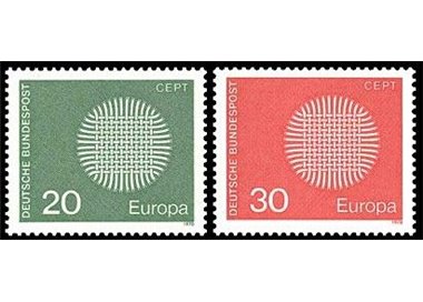 GERMANY BRD 1970 Europe 2v MNH**