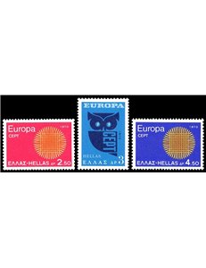 GREECE 1970 Europe 3v MNH**