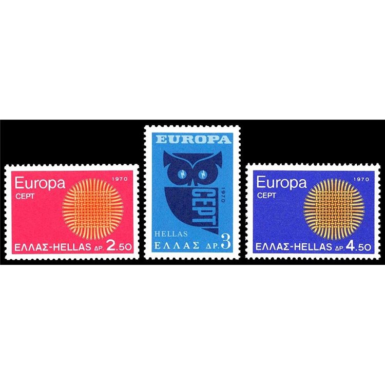GRECIA 1970 Europa 3v MNH**