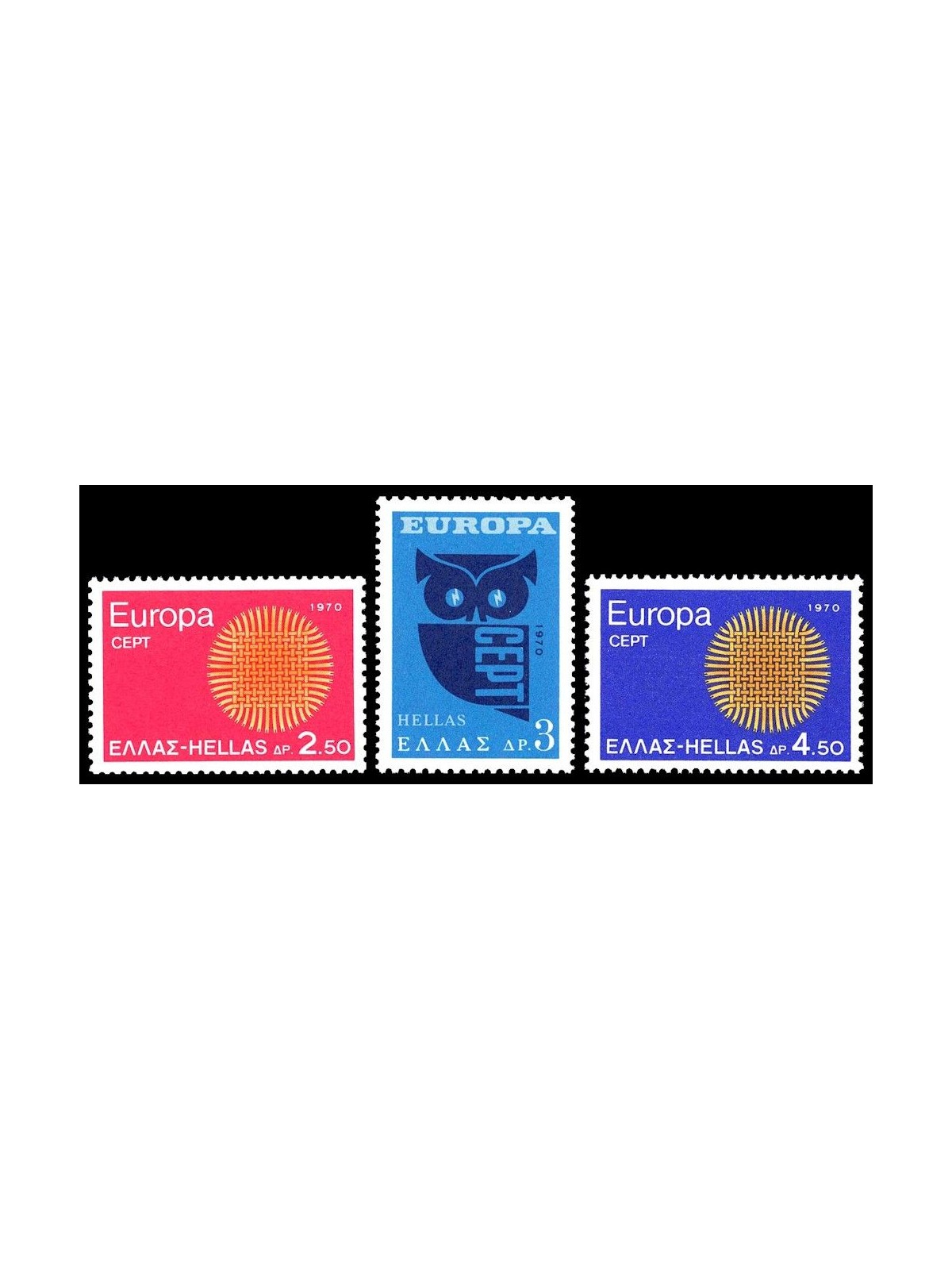 GRECIA 1970 Europa 3v MNH**