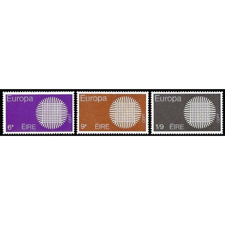 IRELAND 1970 Europe 3v MNH**