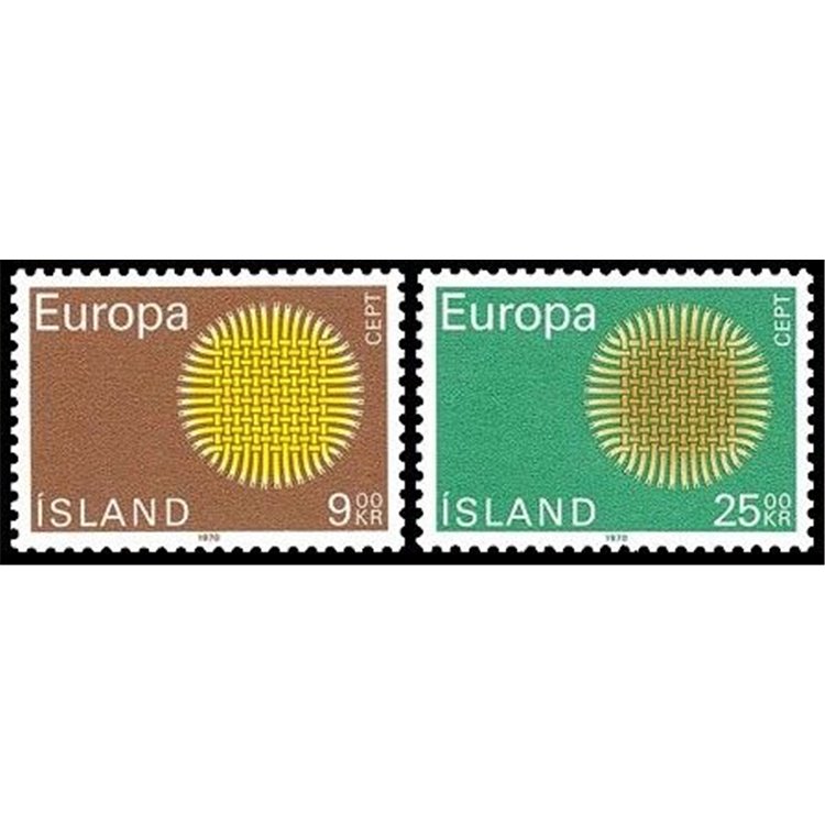 ICELAND 1970 Europe 2v MNH**