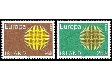 ICELAND 1970 Europe 2v MNH**