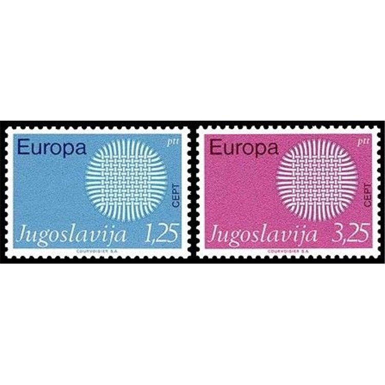 YUGOSLAVIA 1970 Europe 2v MNH**
