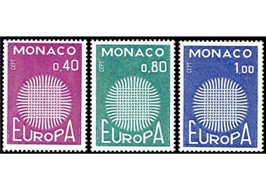 MONACO 1970 Europe 3v MNH**