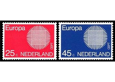 NETHERLANDS 1970 Europe 2v MNH**
