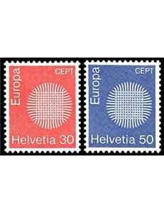 SVIZZERA 1970 Europa 2v MNH**