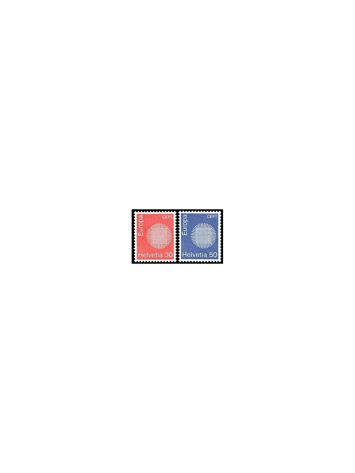 SVIZZERA 1970 Europa 2v MNH**