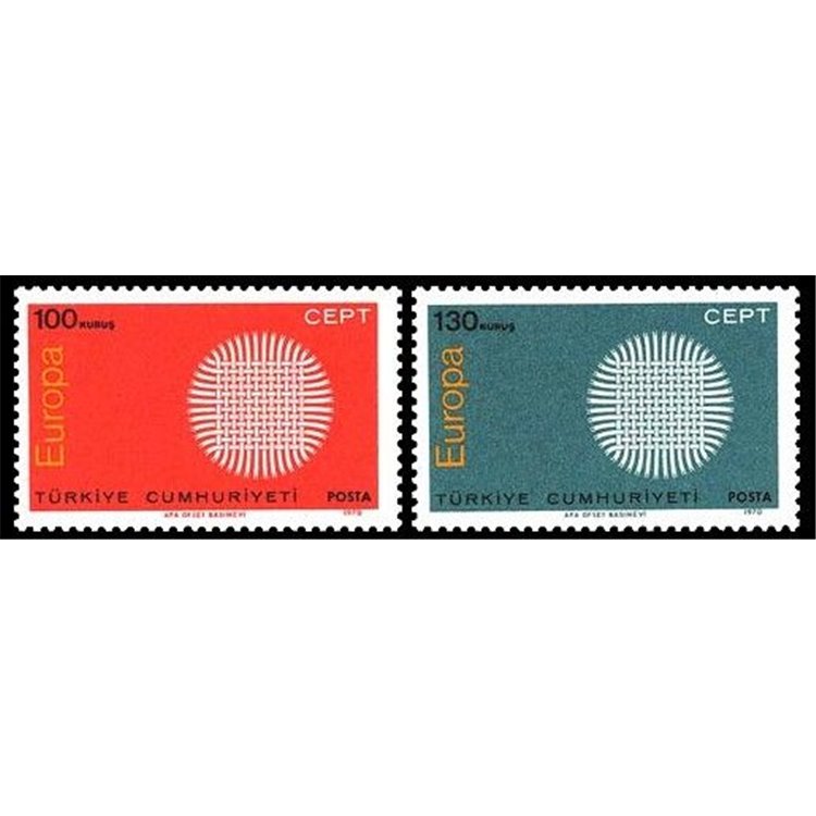 TURCHIA 1970 Europa 2v MNH**