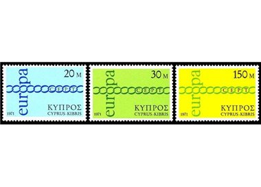 CIPRO 1971 Europa 3v MNH**